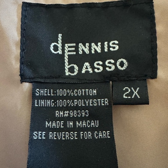 Dennis Basso Black Floral Jean Jacket style - Picture 4 of 4